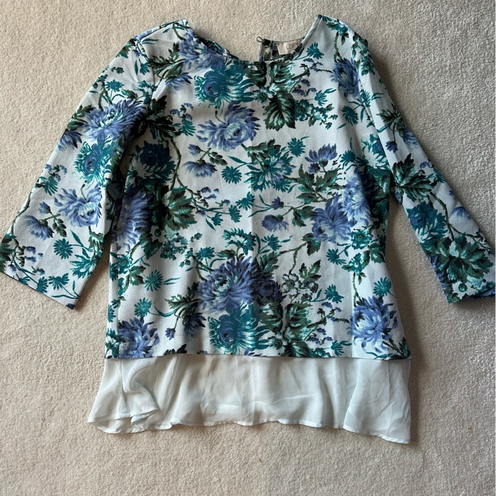 Floral 2 layer blouse